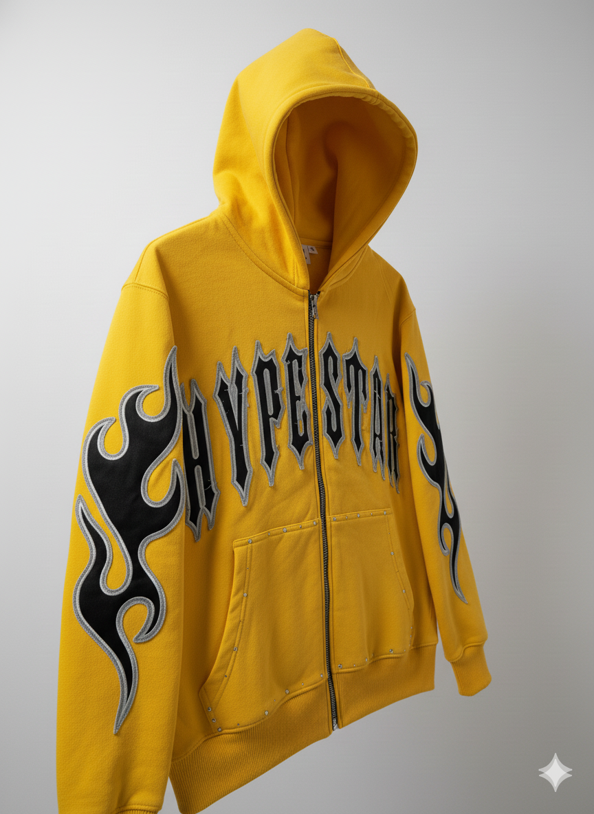 Hype Star Hoodie- The Essential - Yellow - HS994