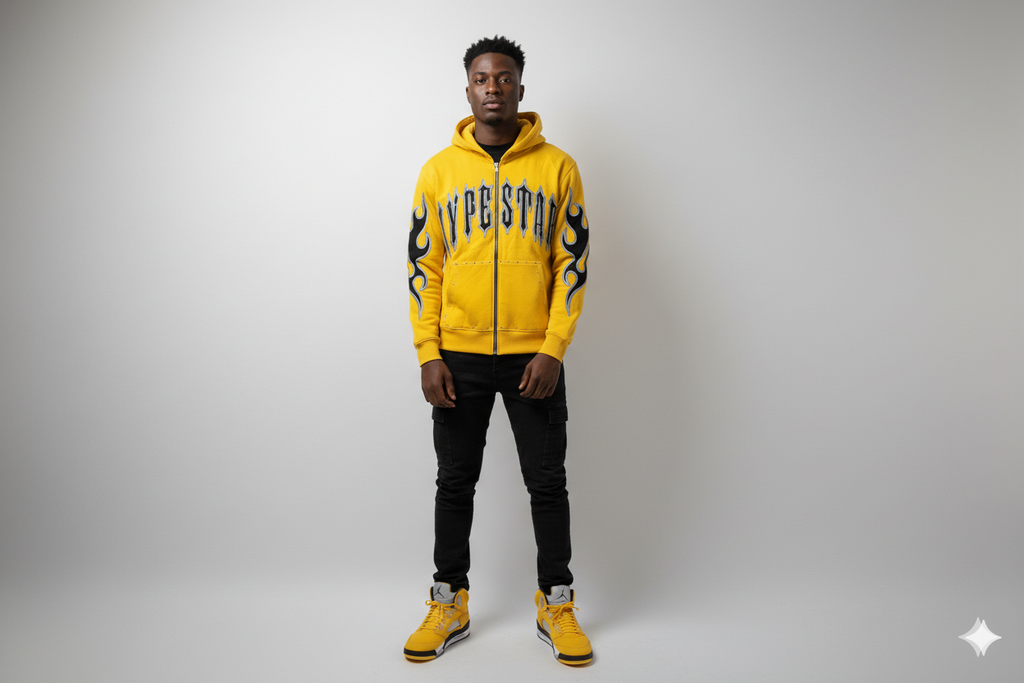 Hype Star Hoodie- The Essential - Yellow - HS994