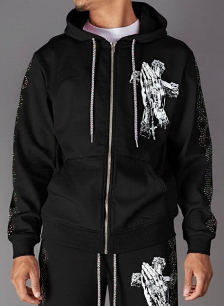 NME Hoodie - Orlin - Black - 011