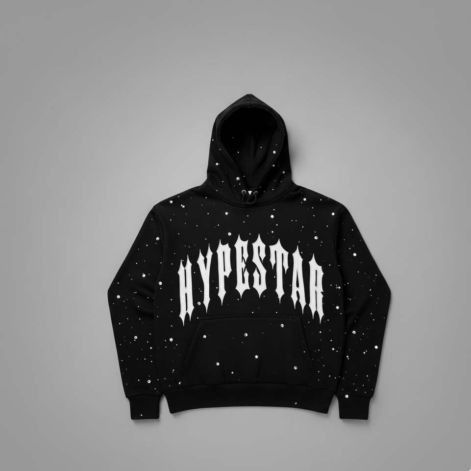 Hype Star Hoodie - Shine On Stage - Black - Q425