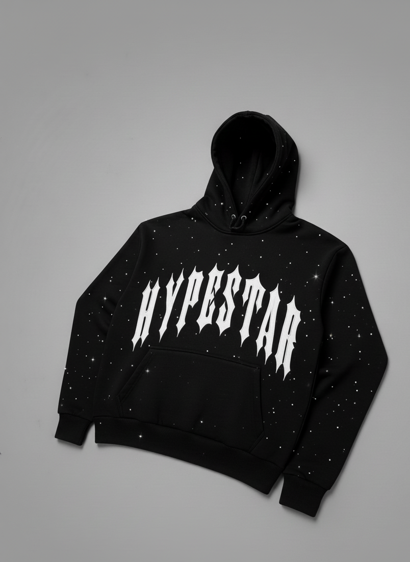 Hype Star Hoodie - Shine On Stage - Black - Q425
