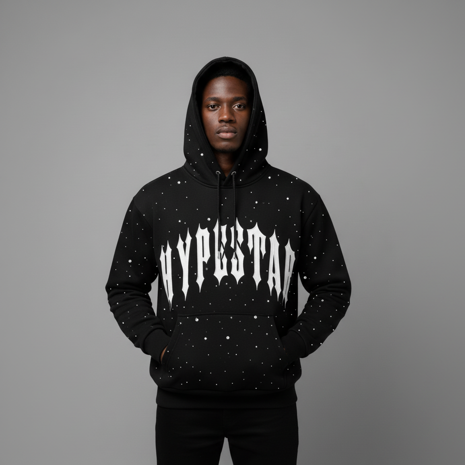 Hype Star Hoodie - Shine On Stage - Black - Q425