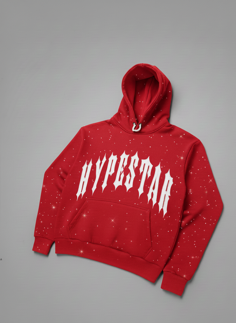 Hype Star Hoodie - Shine On Stage - Red - Q425