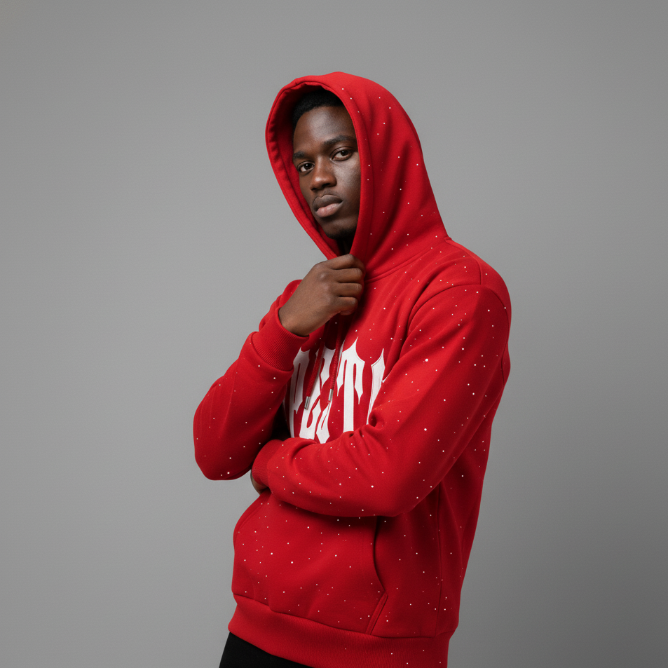 Hype Star Hoodie - Shine On Stage - Red - Q425
