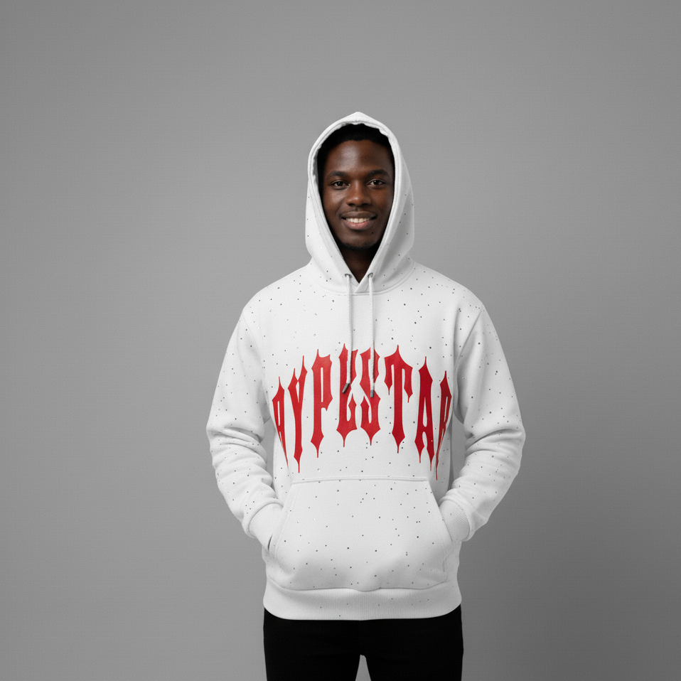 Hype Star Hoodie - Shine On Stage - White - Q425