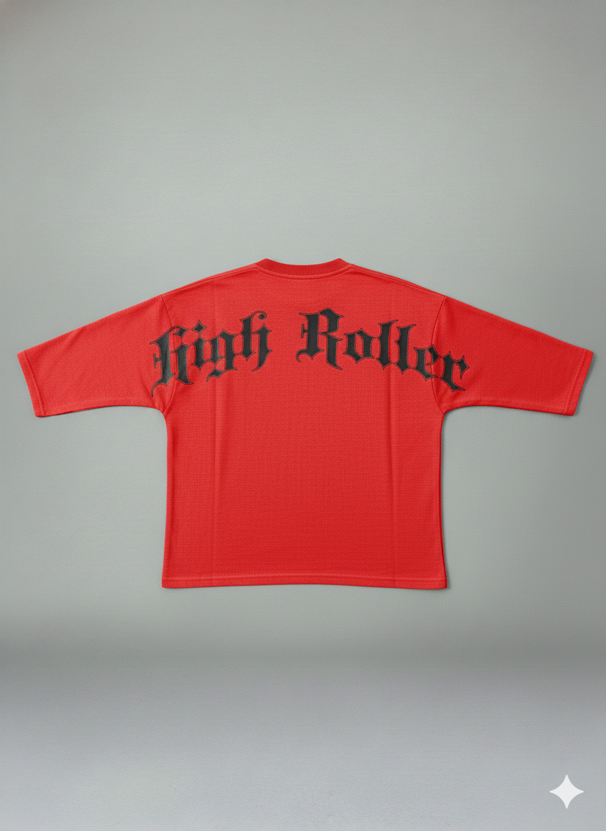 Focus T-Shirt - Hustler Crop Stone - Red - 80717S