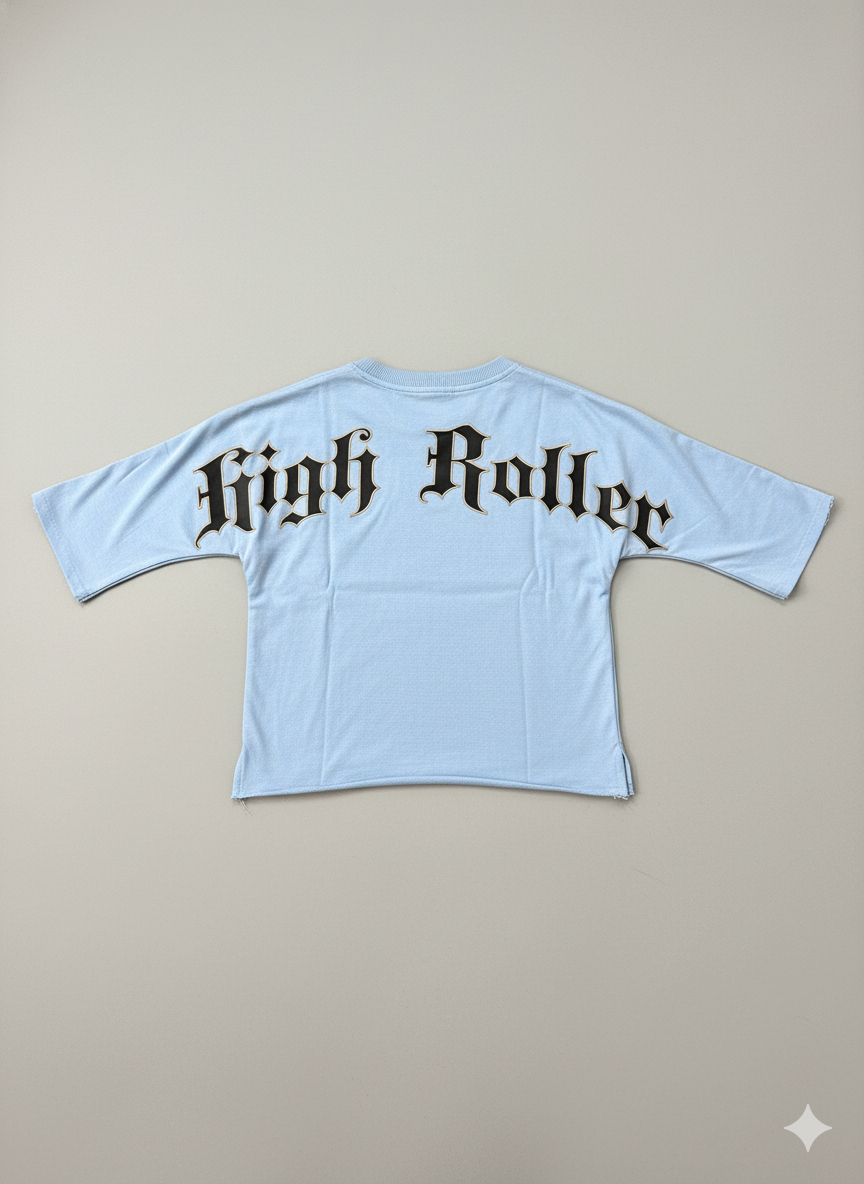Focus T-Shirt - Hustler Crop Stone - C.Blue - 80717S
