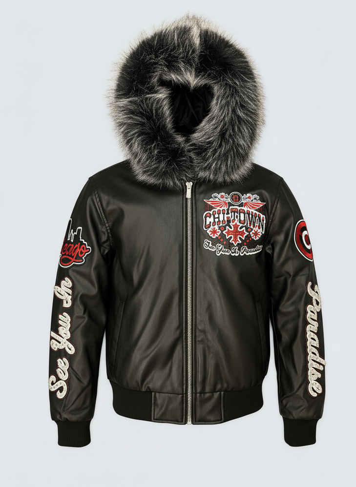 Jordan Craig Jacket - Chicago Bomber - Black