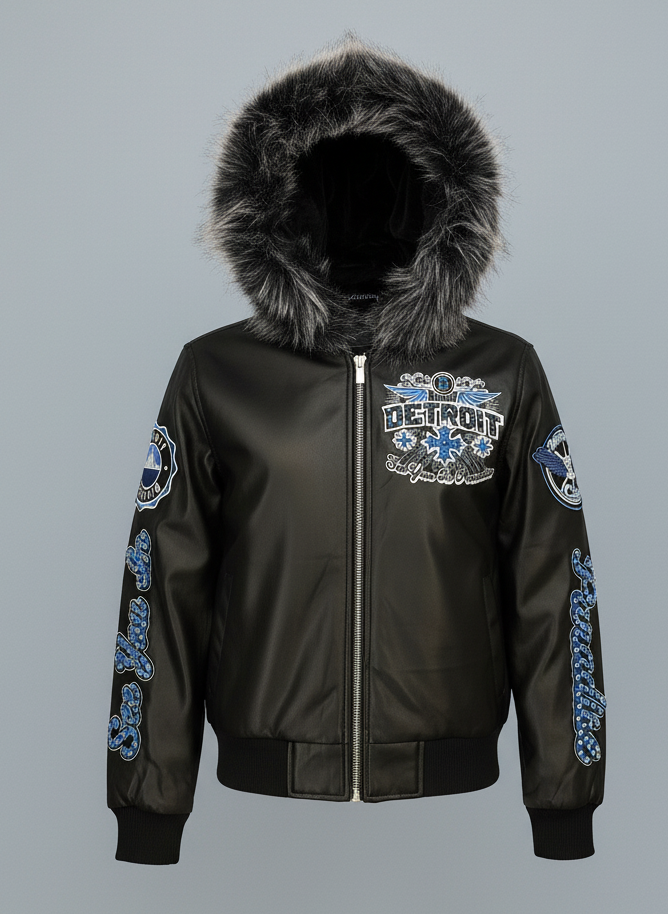 Jordan Craig Jacket - Detroit Bomber - Black