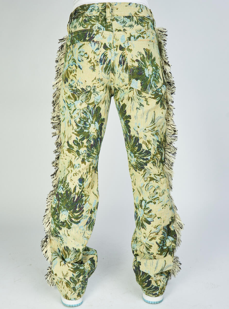 Politics Jeans - Woven Stacked With Frey - Green Jacquard - Donovan 505