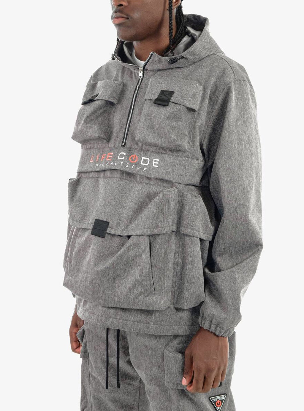 Life Code Jacket - Twill Cargo - Heather Grey - 23J39