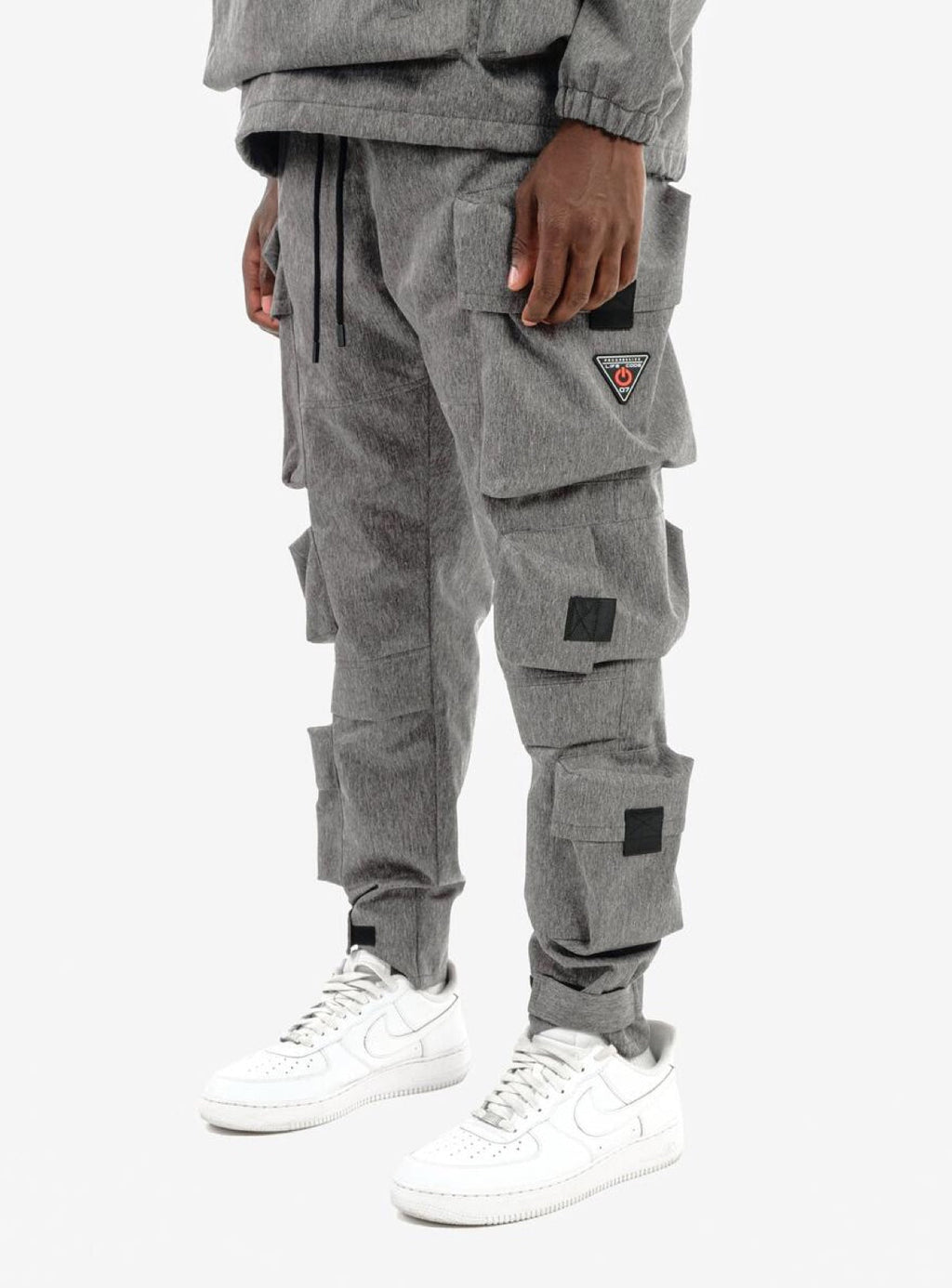 Life Code Track Pants - Twill Cargo - Heather Grey - 23P39