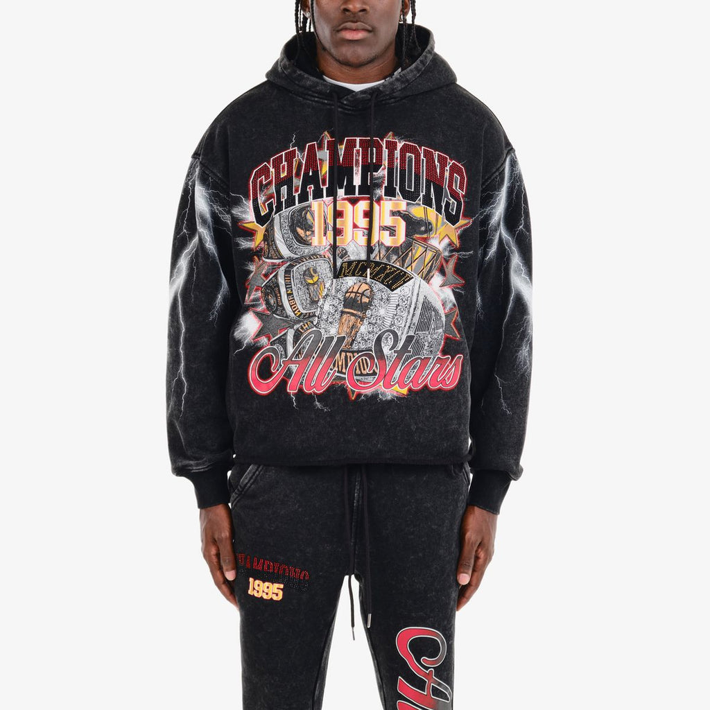Copper Rivet Hoodie - Champions All Star - Black - 431088