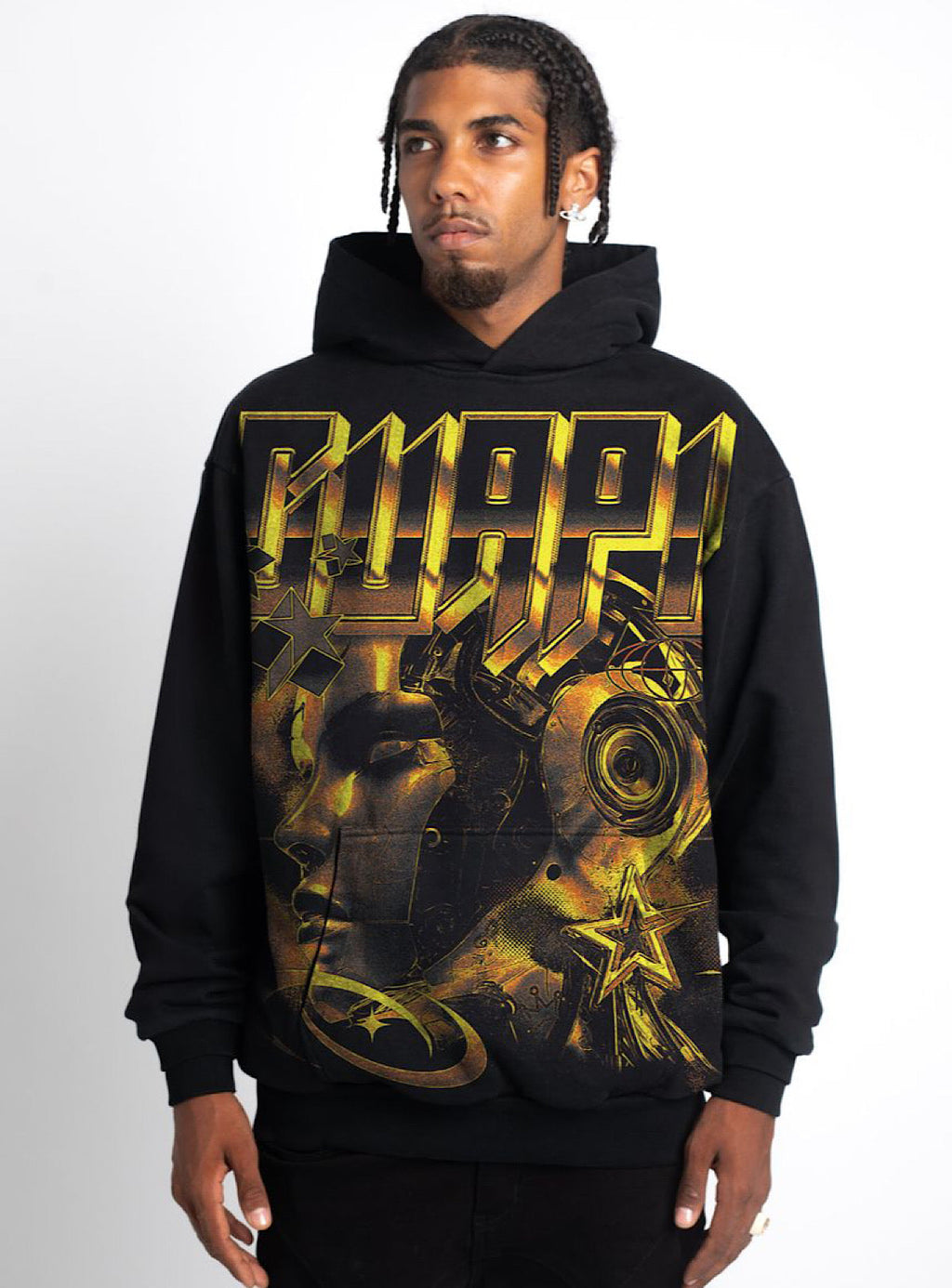 Guapi Hoodie - Cyber - Black And Yellow