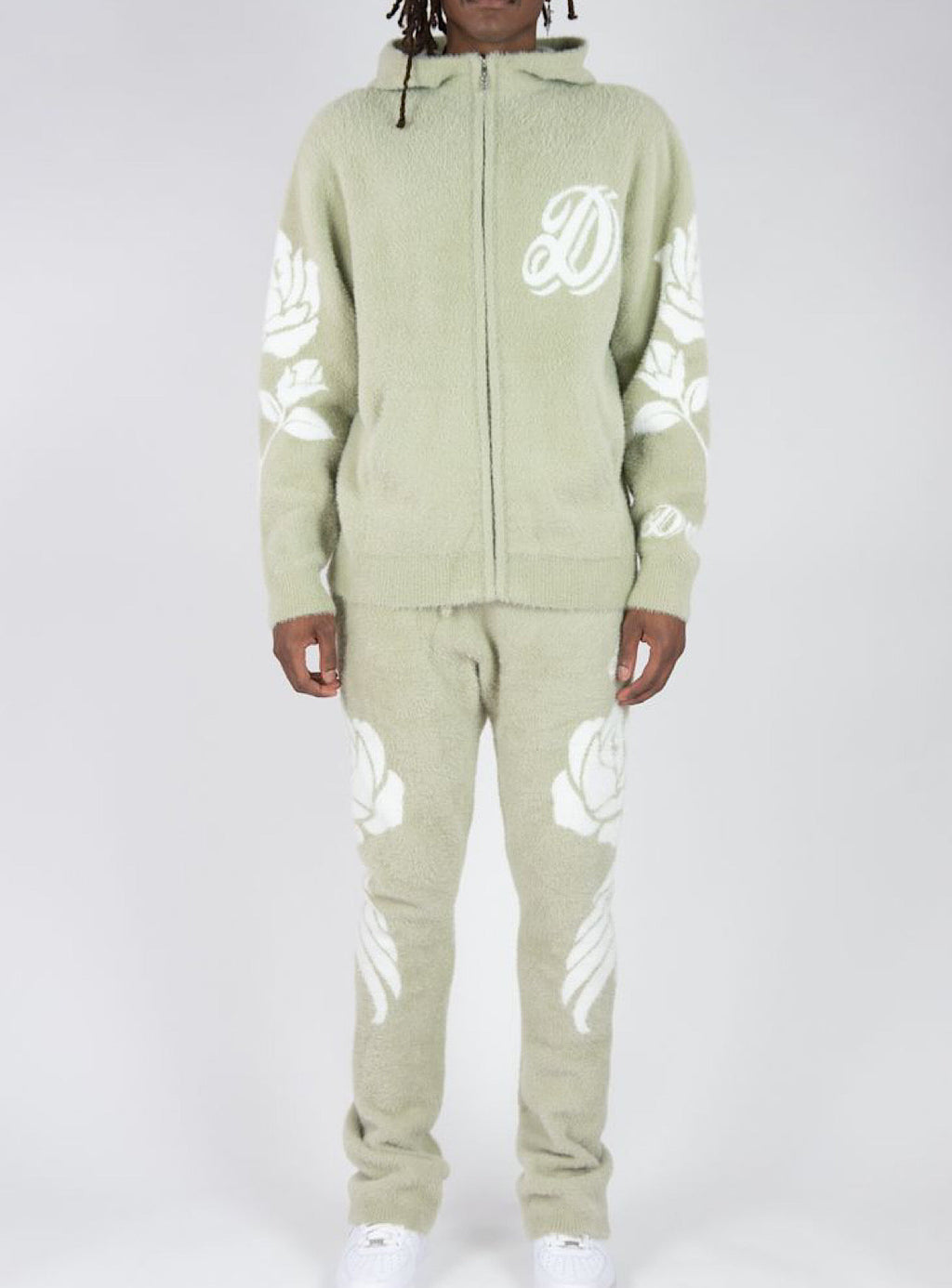 Develop Mental Sweatsuit - Divinity Hoodie & SweatPants - Sage - 742-318