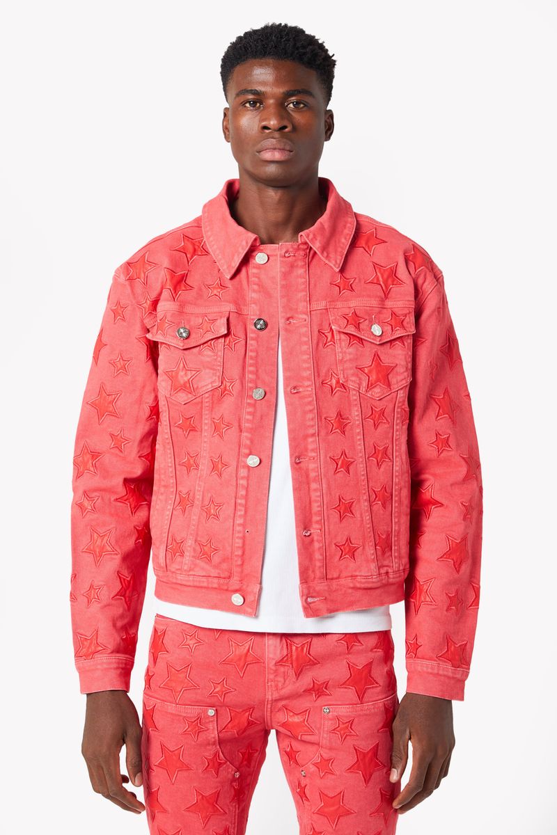 Guapi Jacket - Raspberry Stars - Red