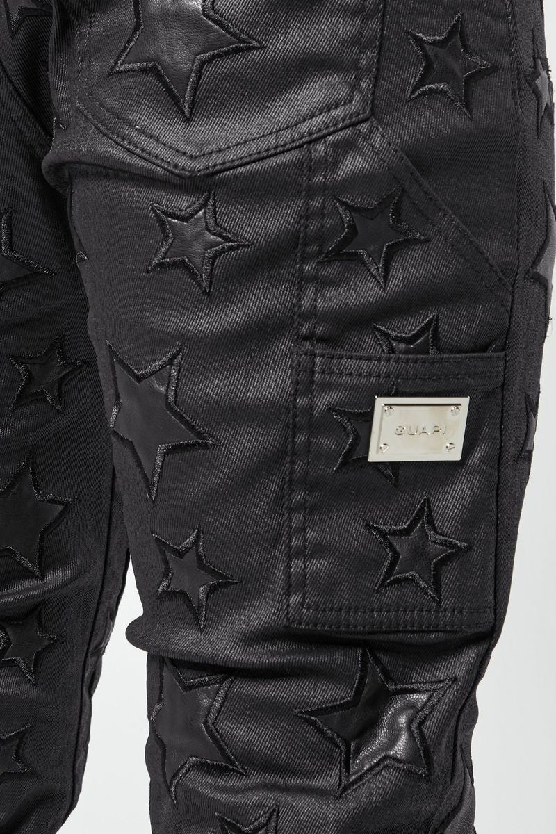Guapi Jeans - Waxed Stars - Black