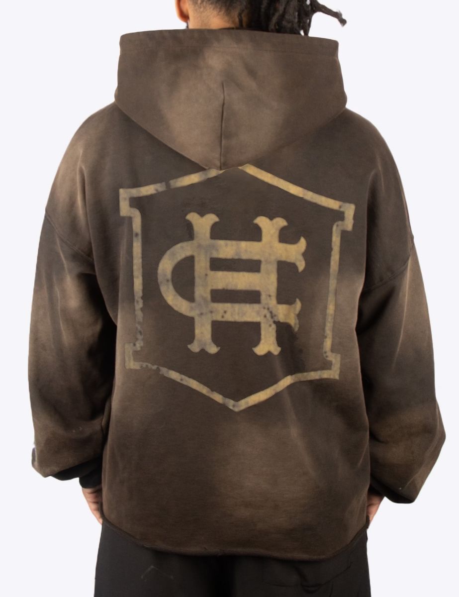 Howlers Club Hoodie - Eagle Wolf - Sun Fade Brown