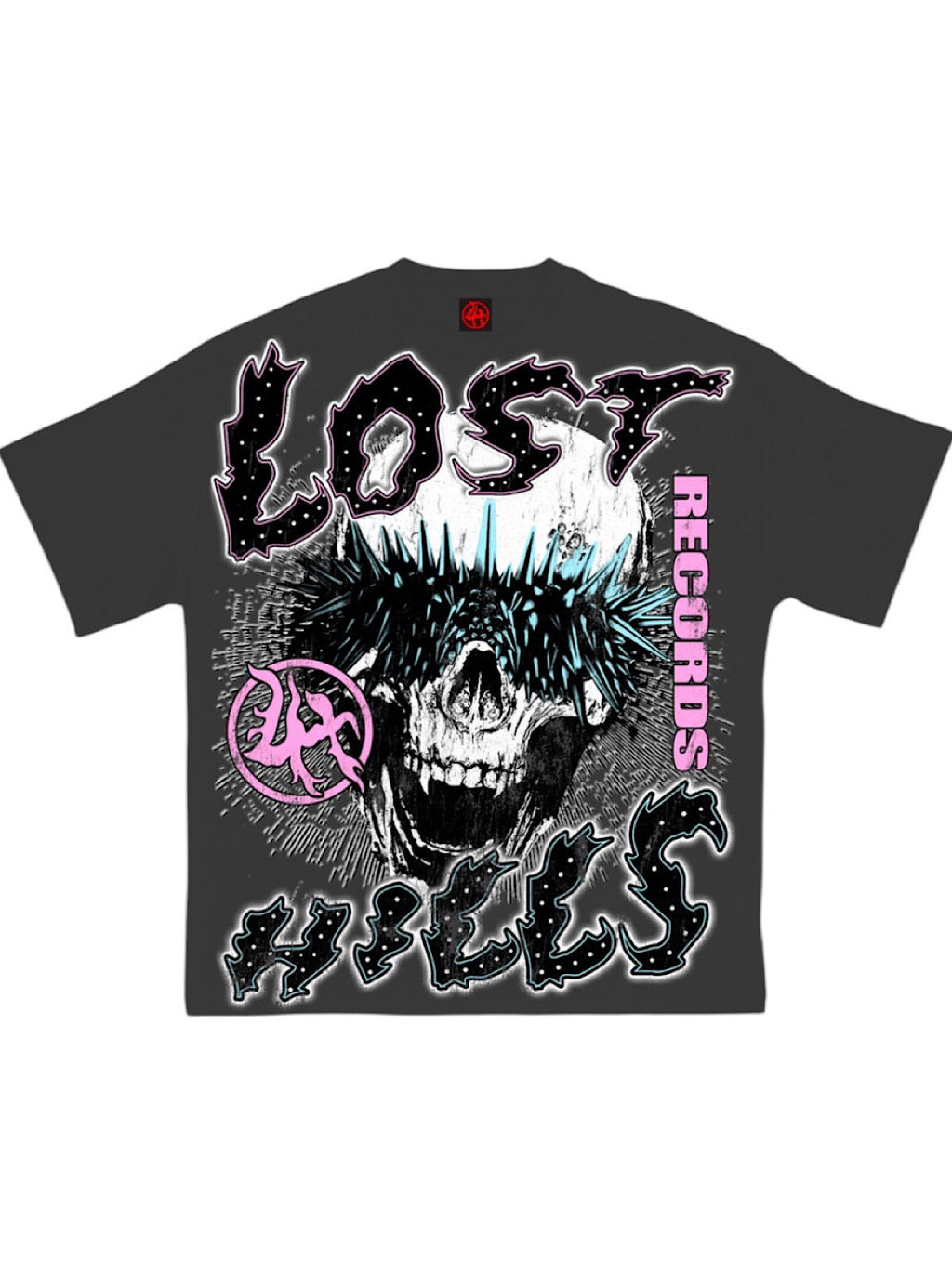 Lost Hills T-Shirt - Lost Records - Washed Grey - LH4010