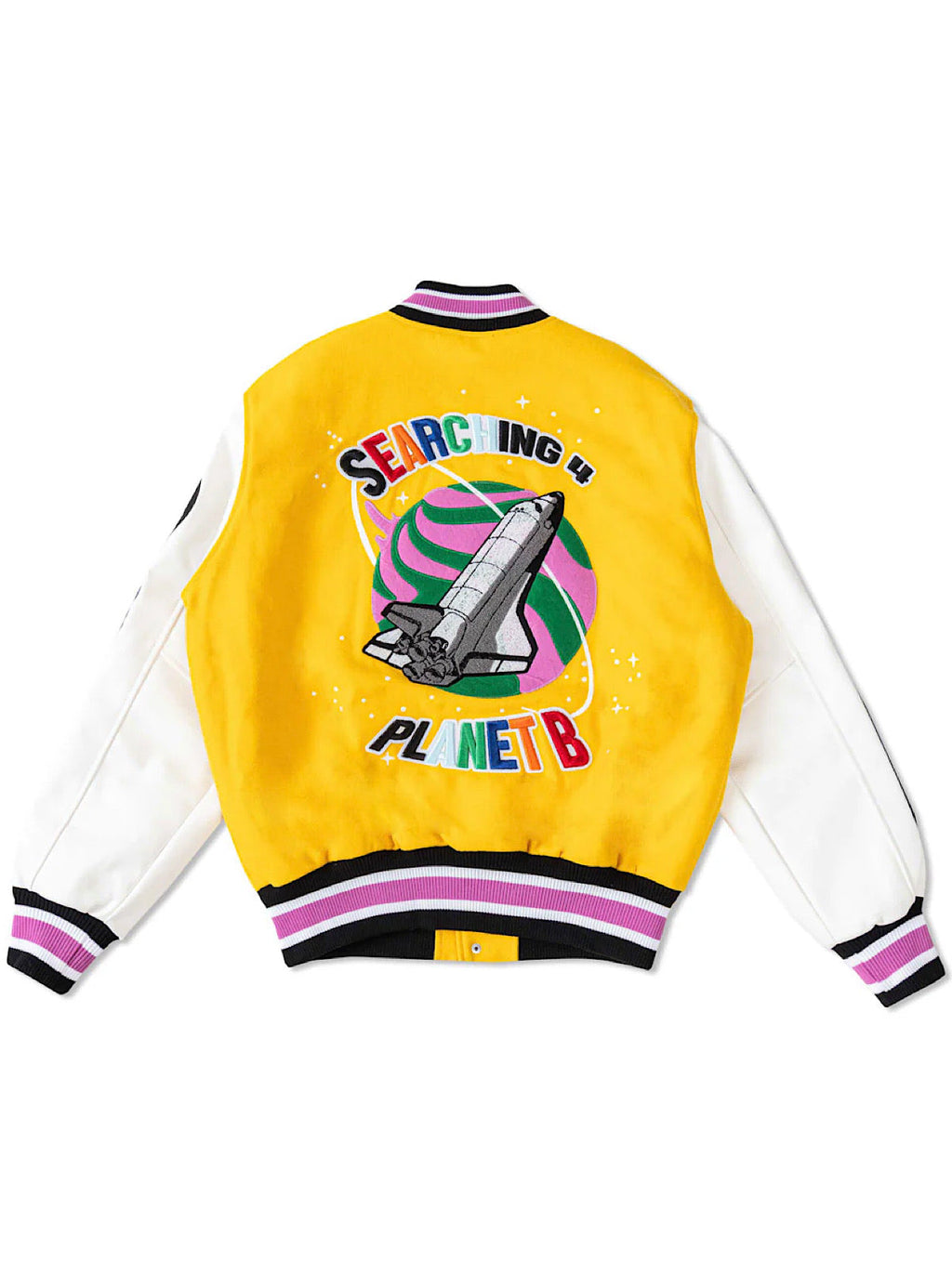 First Row Jacket - Searching 4 Planet B Varsity - Yellow - FRJ0048