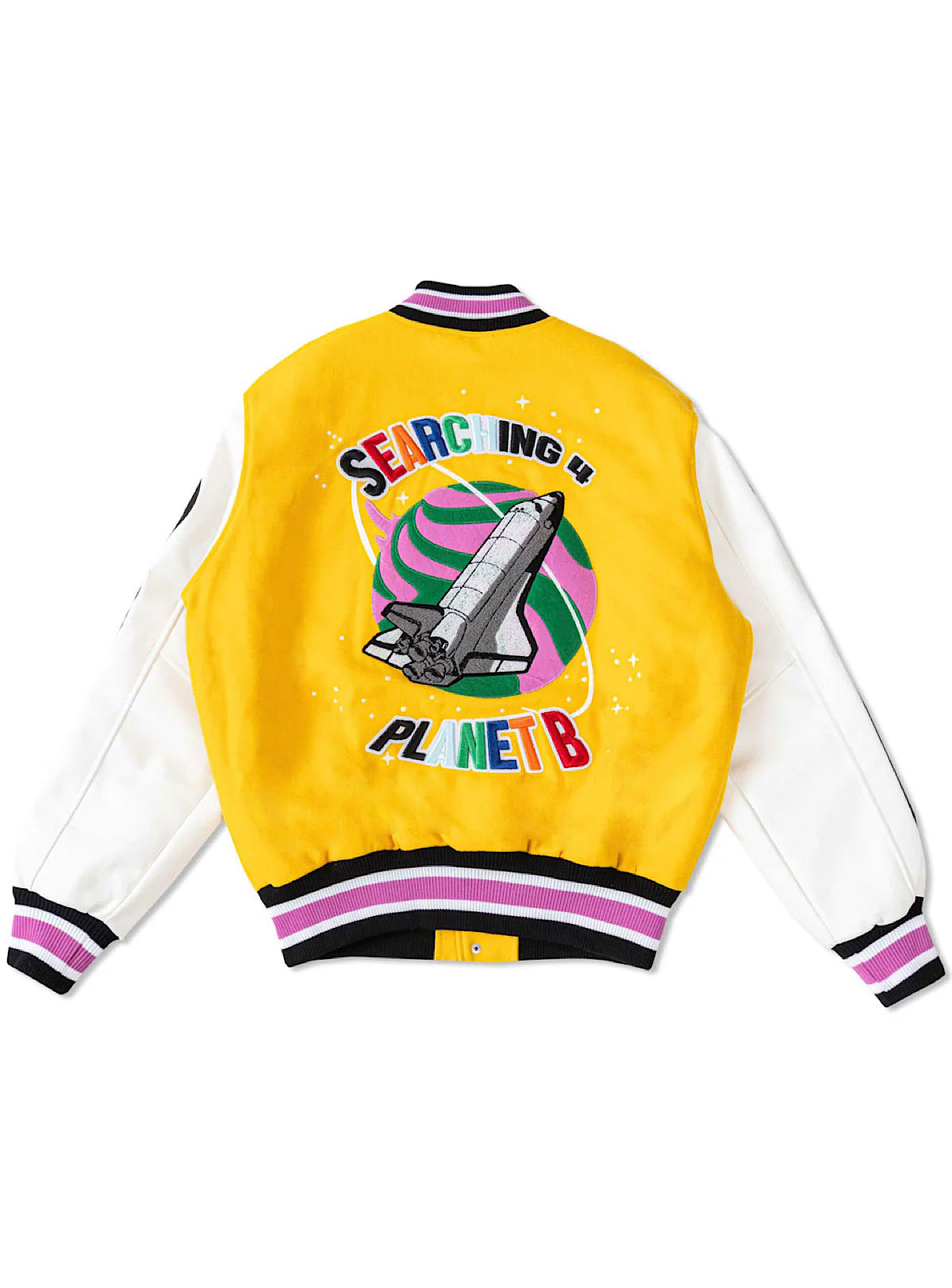First Row Jacket - Searching 4 Planet B Varsity - Yellow - FRJ0048