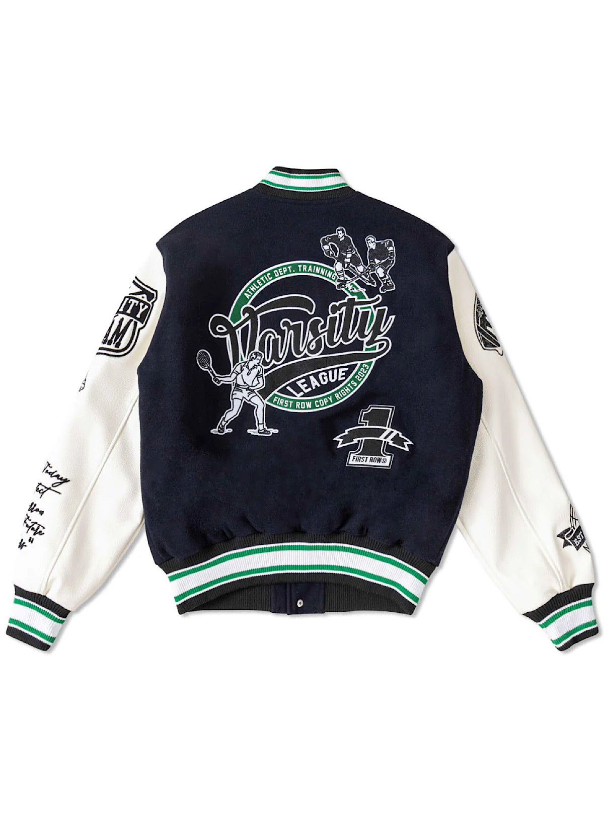 First Row Jacket - All Field The Best Never Rest Varsity - Navy - FRJ0041