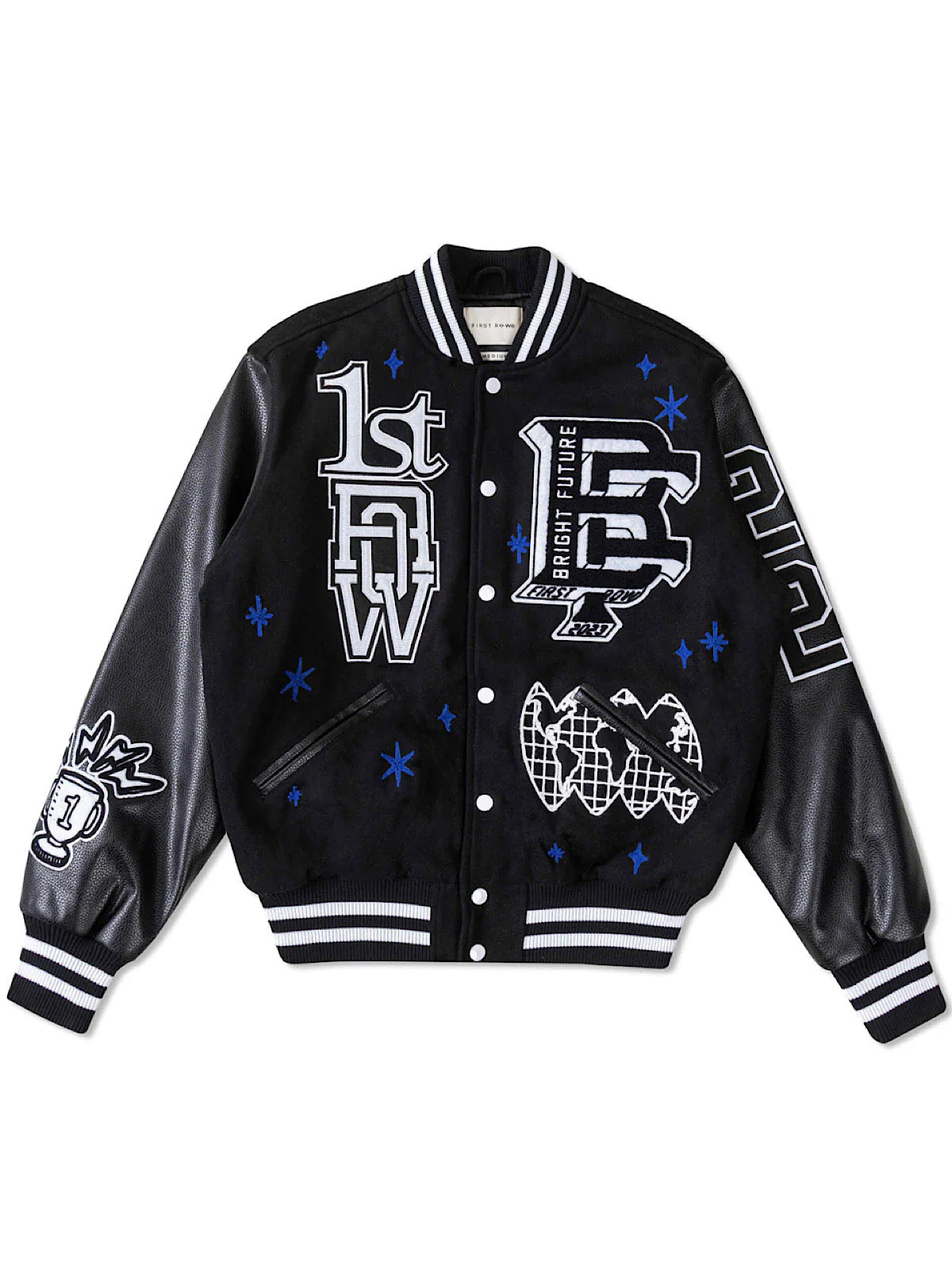 First Row Jacket - Mono Bright Future Varsity - Black - FRJ0040