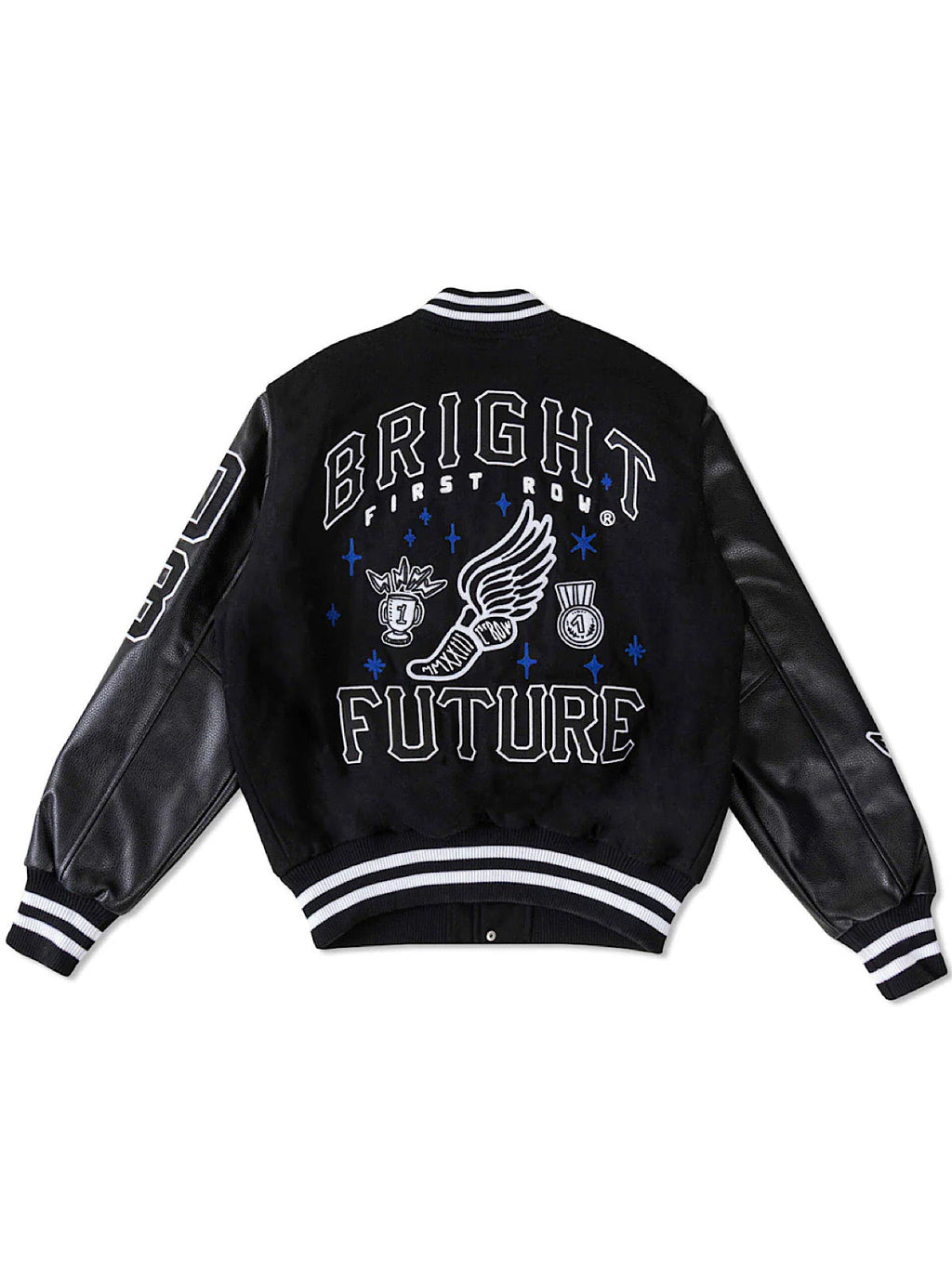 First Row Jacket - Mono Bright Future Varsity - Black - FRJ0040