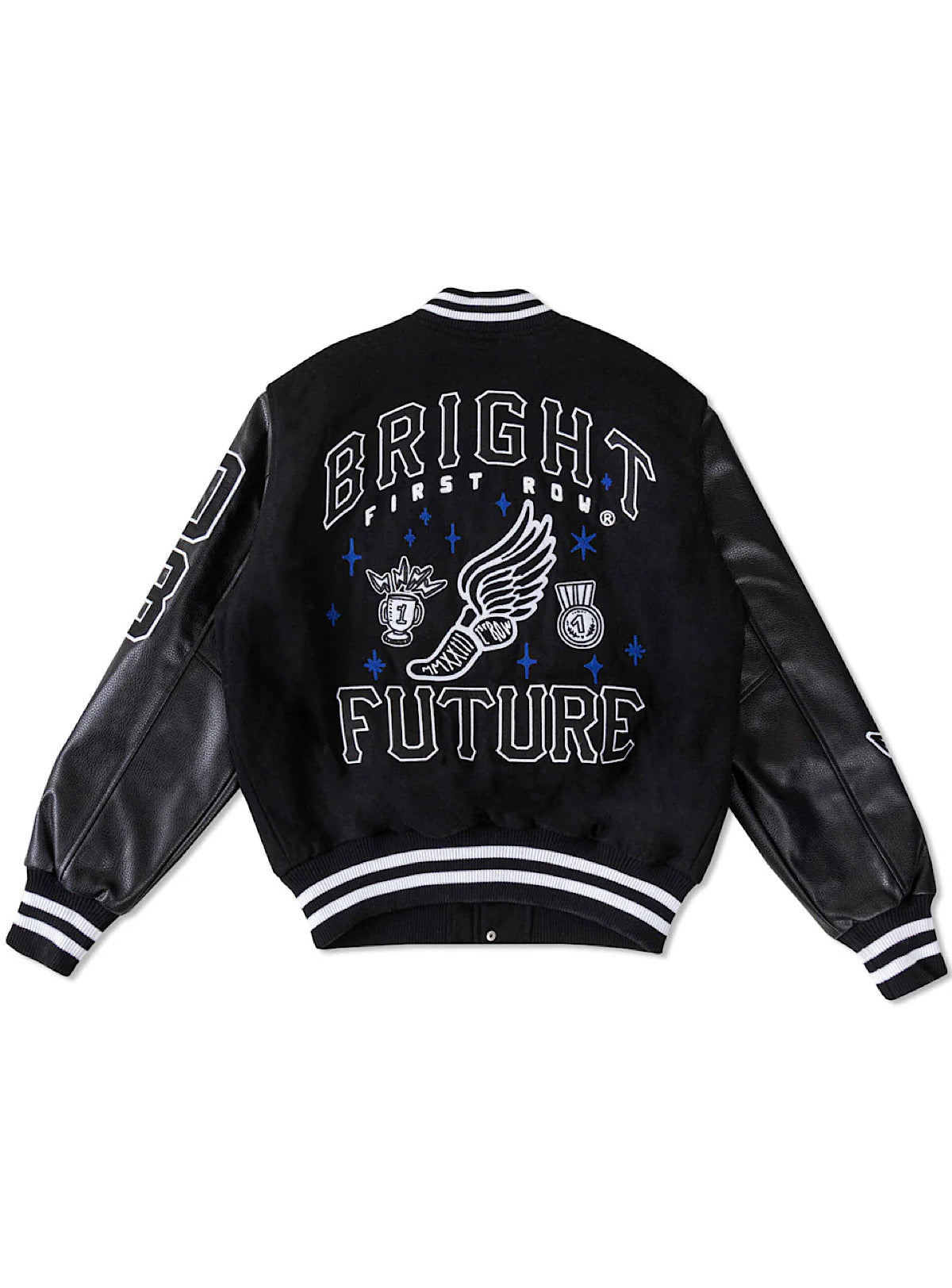First Row Jacket - Mono Bright Future Varsity - Black - FRJ0040