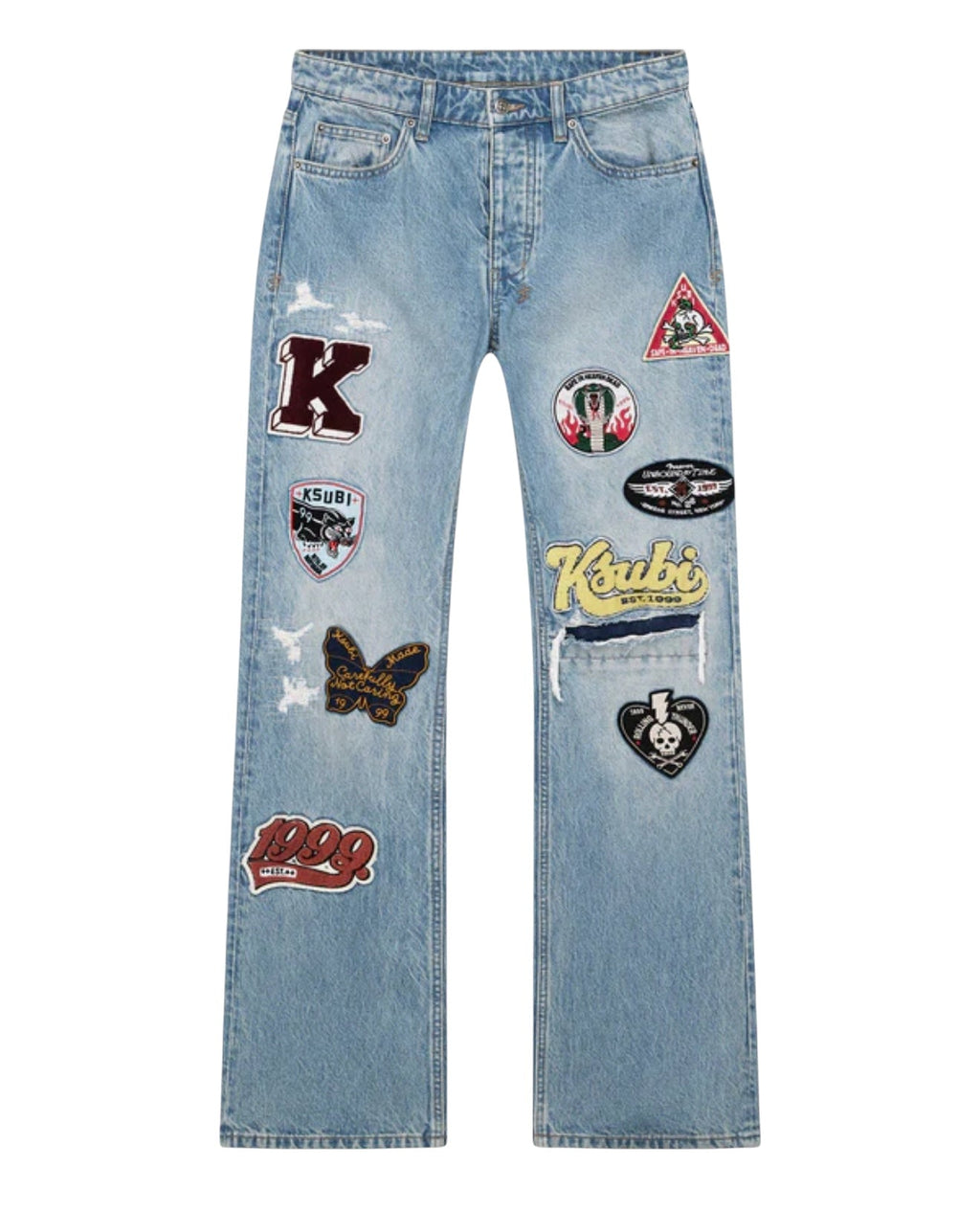 Ksubi Jeans - Bronco True Patched - Blue - MFA25DJ005