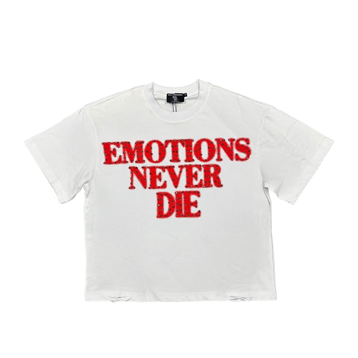 Mixed Emotion T-Shirt - End Rhinestone - Red