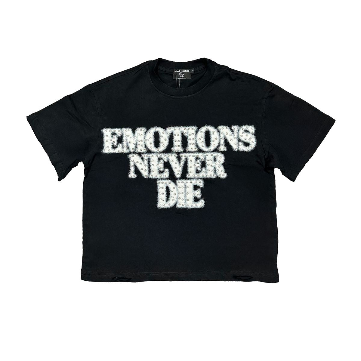 Mixed Emotion T-Shirt - End Rhinestone - Black