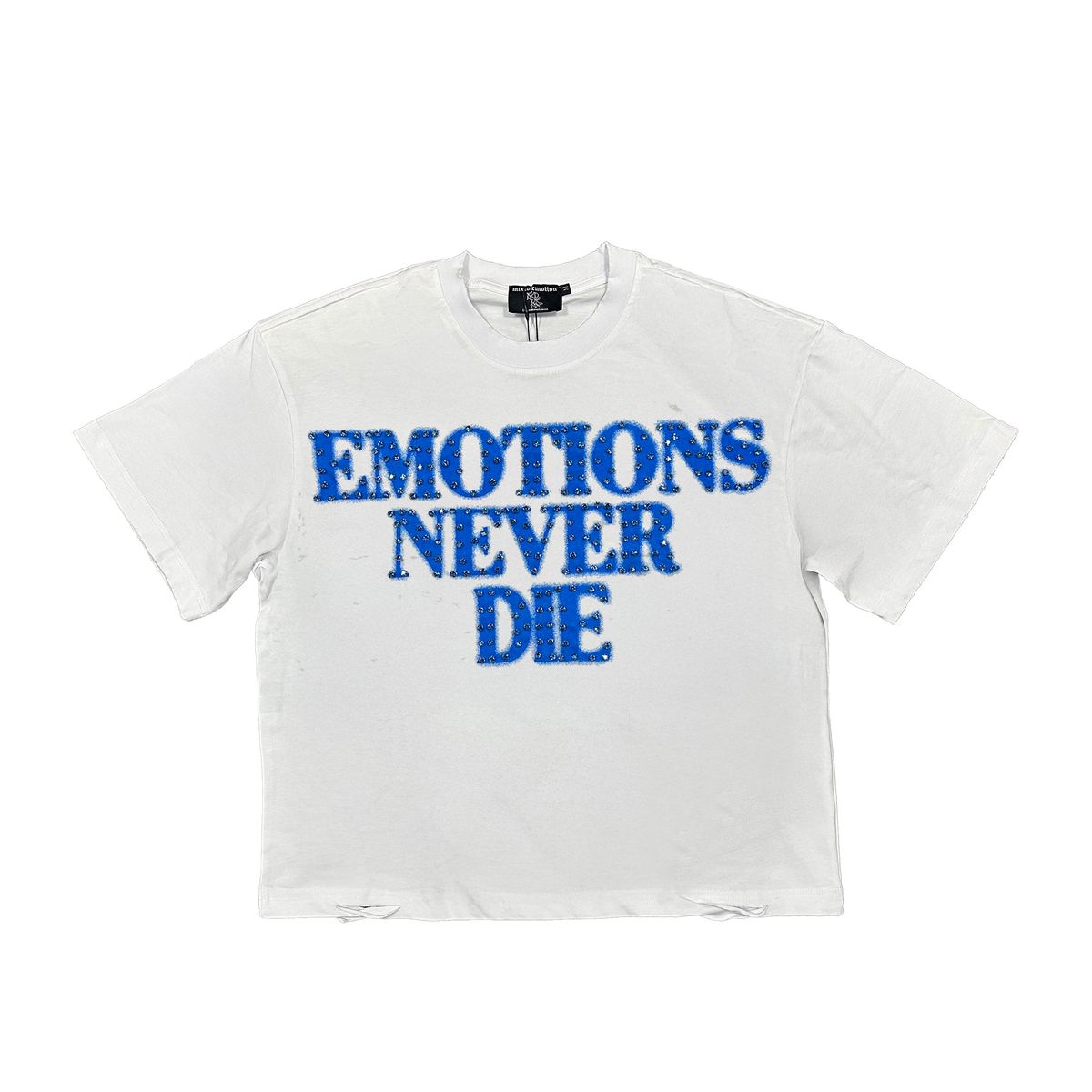 Mixed Emotion T-Shirt - End Rhinestone - Blue