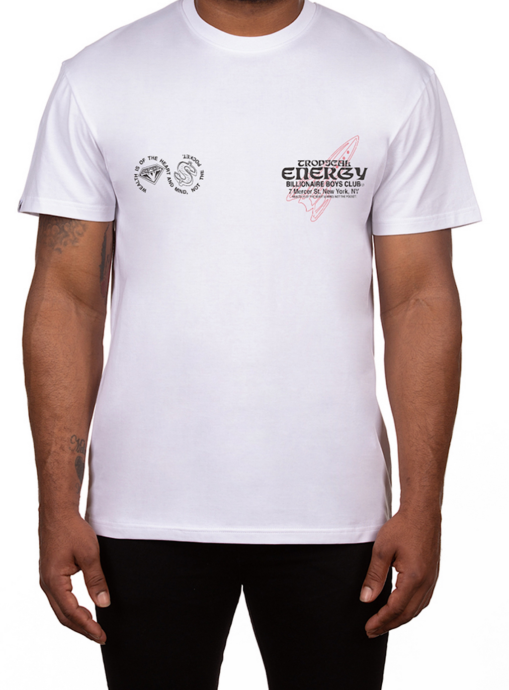 Billionaire Boys Club T-Shirt - BB Energy - Bleach White - 841-3206