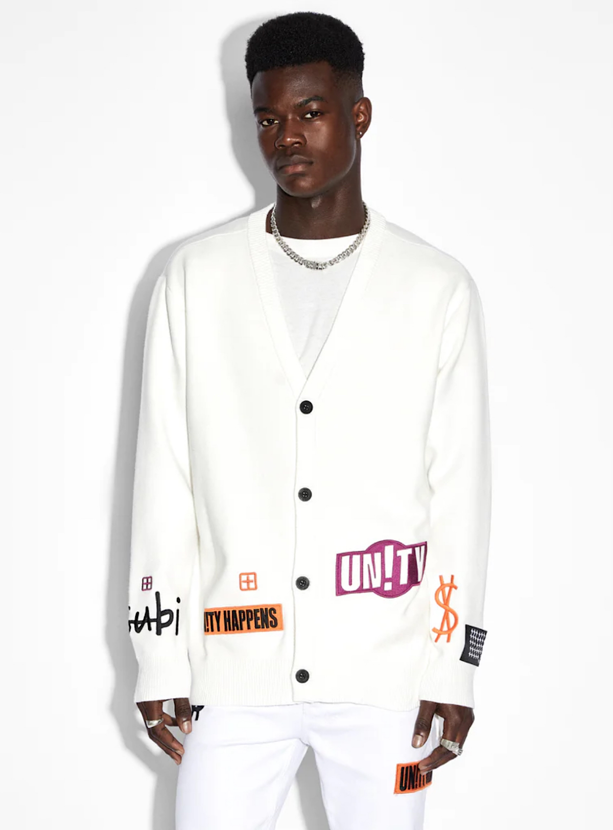 Ksubi Jeans - Collective Cardigan - White - MPS23KW004