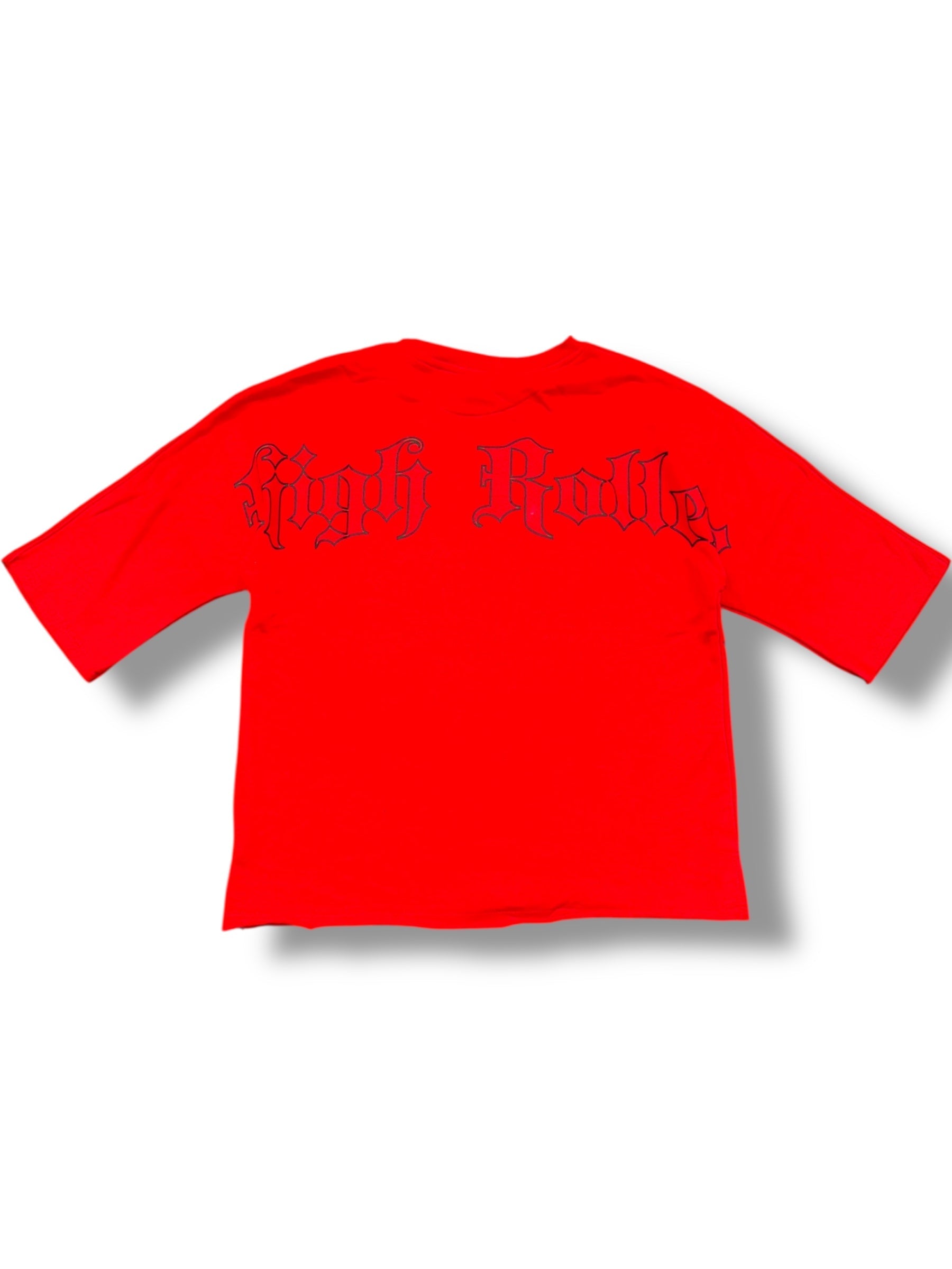 Focus T-Shirt - Hustler Crop Stone - Red - 80717
