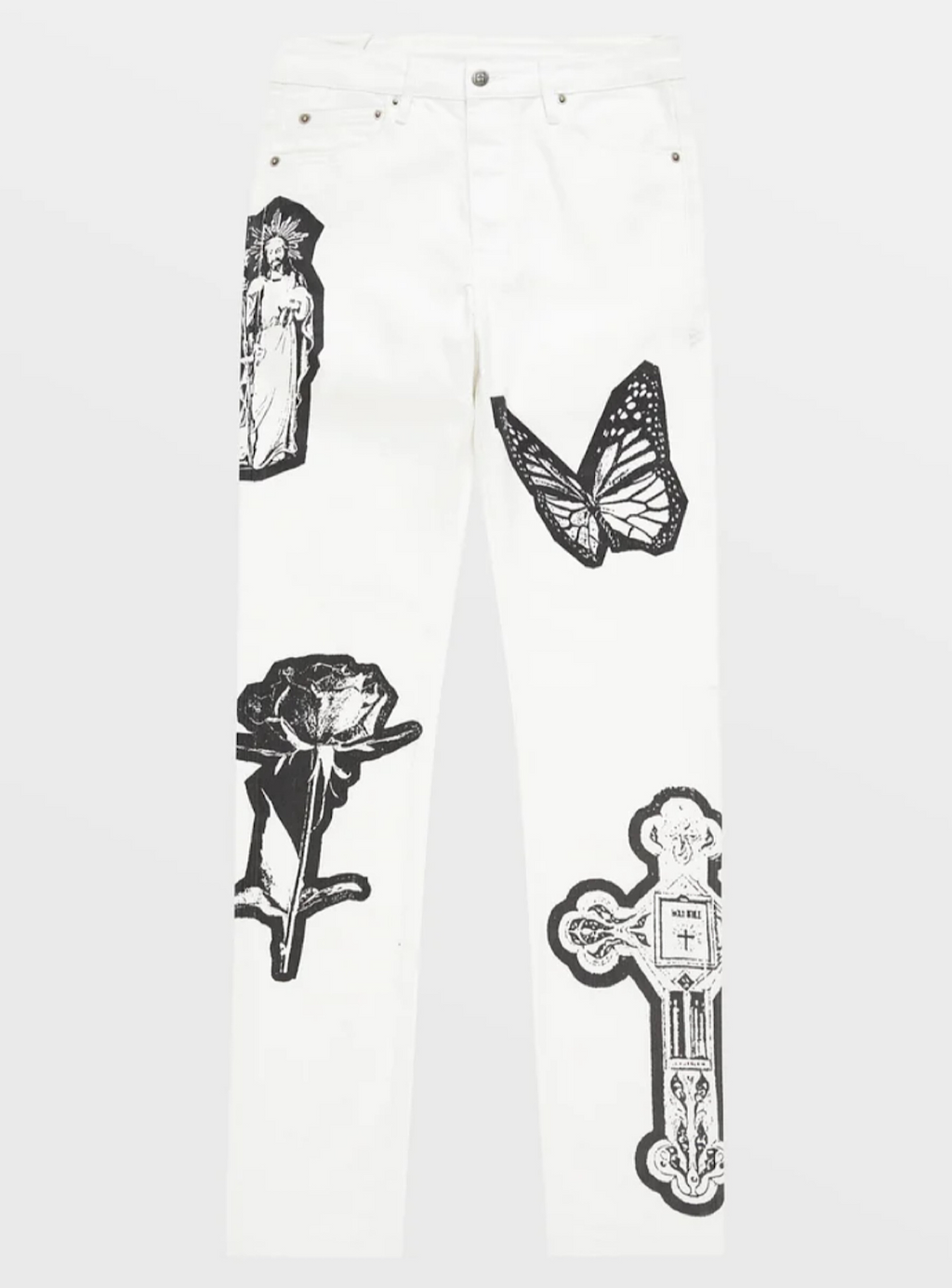 Ksubi Jeans - Chitch Kut Out Ivory - White - MFA22DJ001