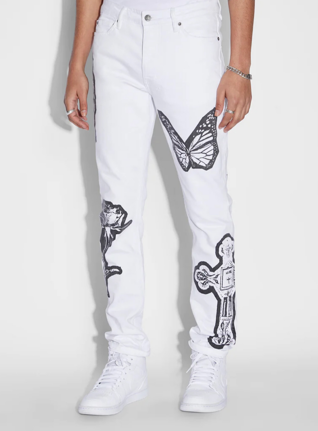 Ksubi Jeans - Chitch Kut Out Ivory - White - MFA22DJ001