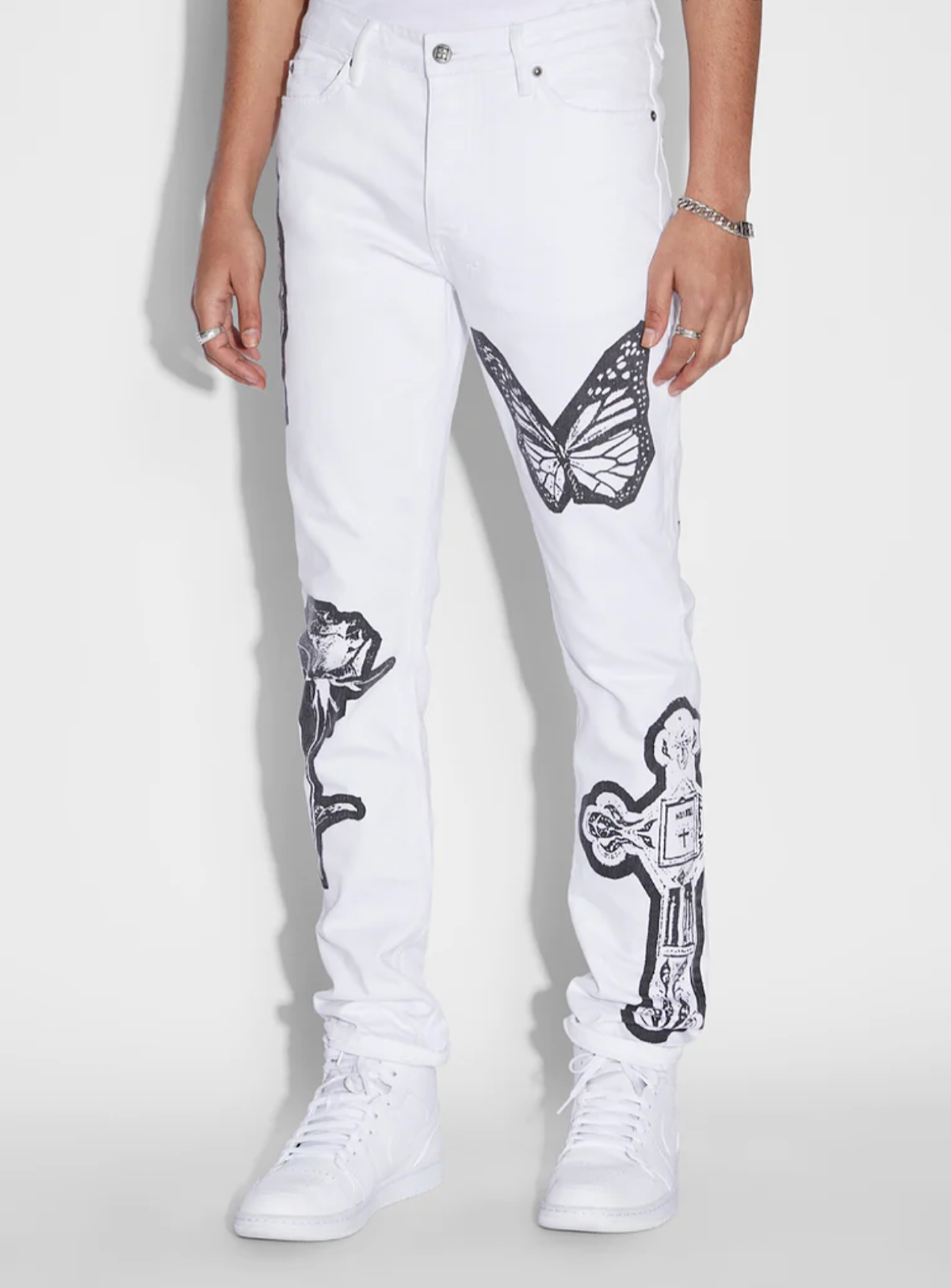 Ksubi Jeans - Chitch Kut Out Ivory - White - MFA22DJ001