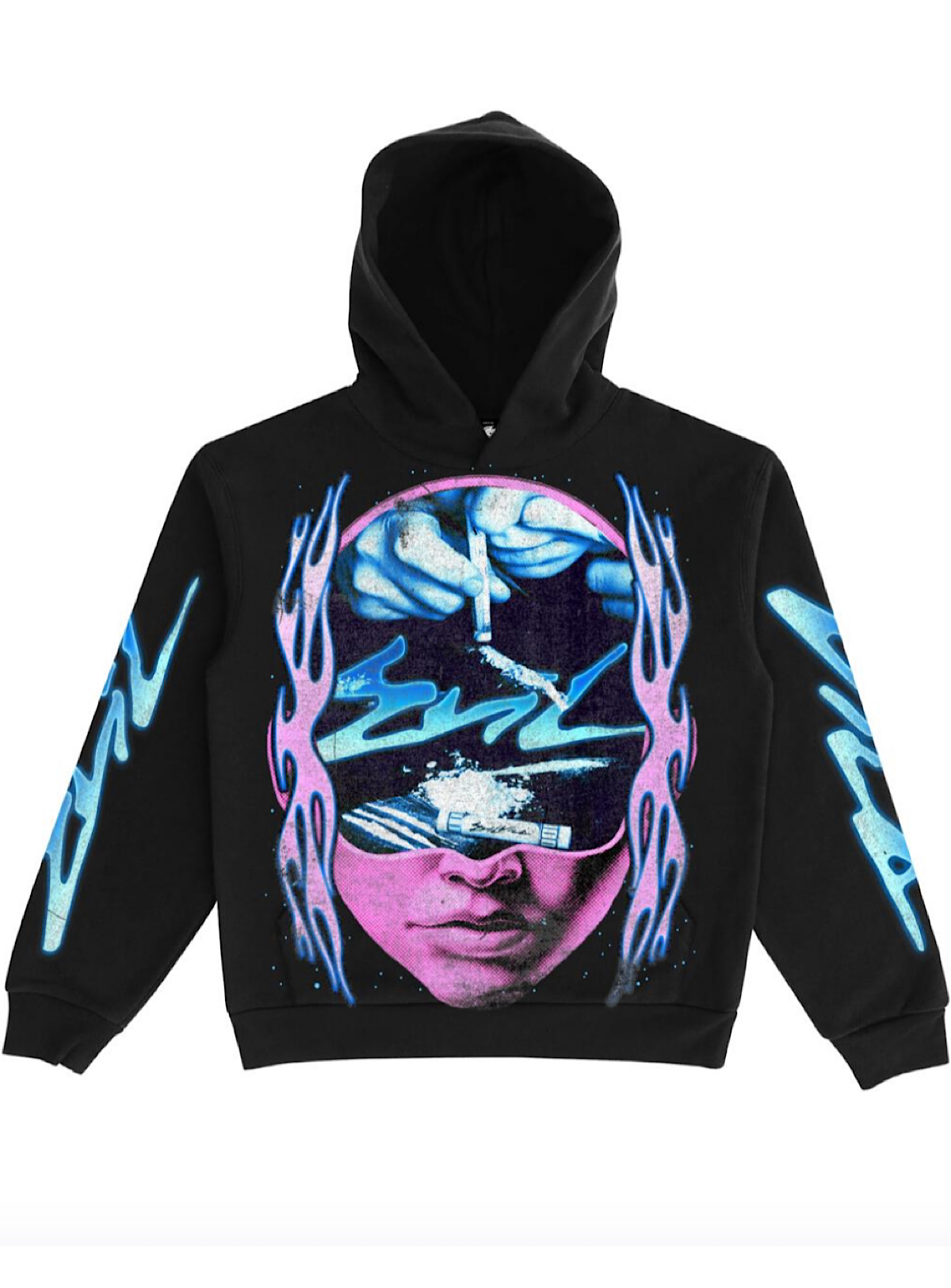 Evil Vice Hoodie - Nose Dust - Black And Blue - VICE29