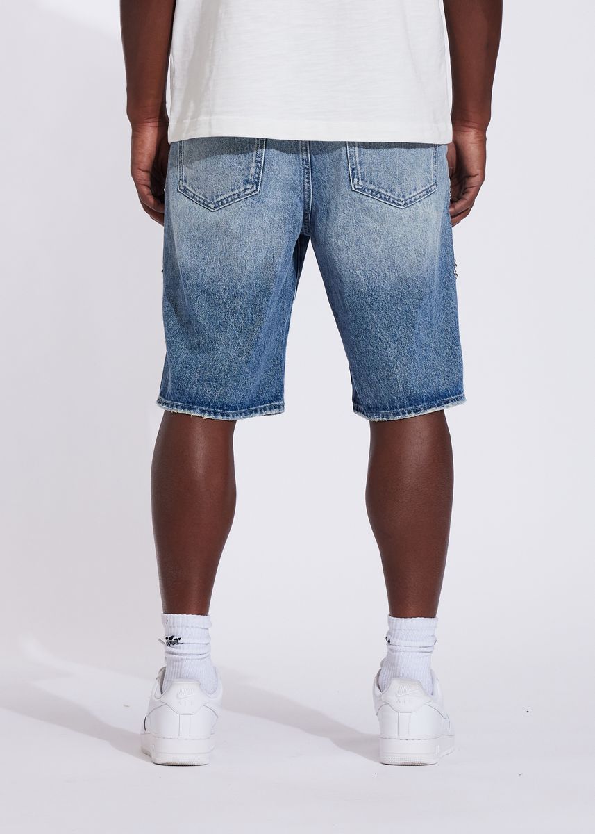 Crysp Denim Shorts - Rivet - Medium Wash - (CRYSUM25-209)