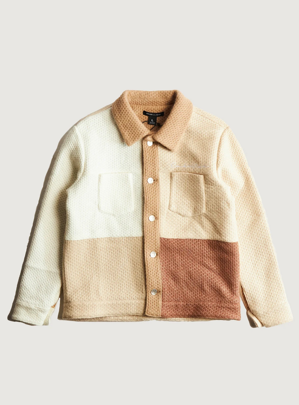 Embellish Jacket - Leonard Knit - Brown - embhol23-055