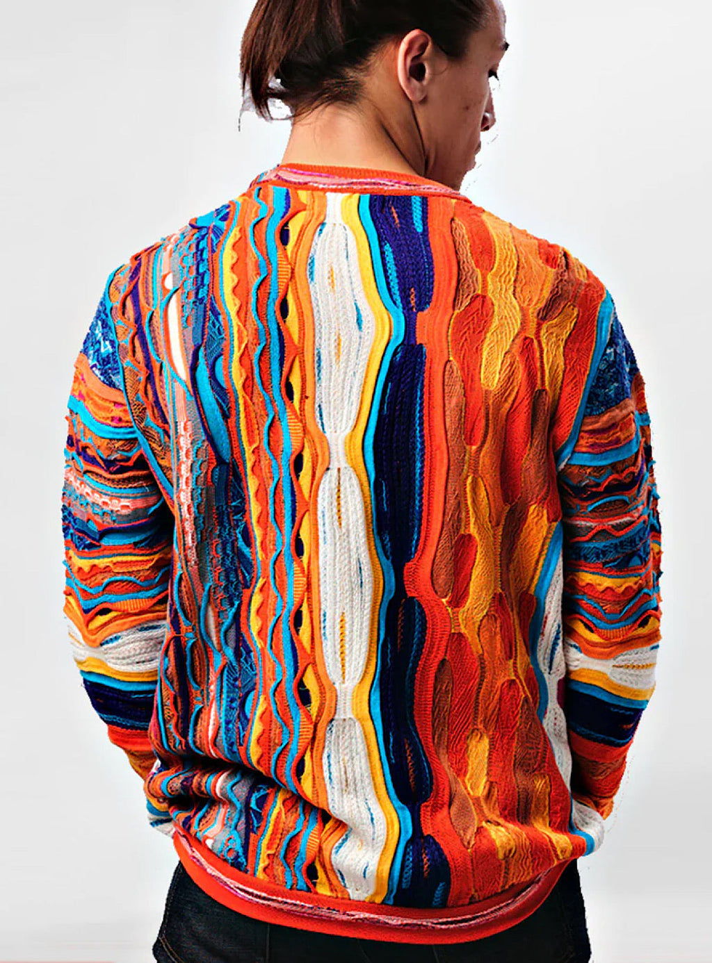 Coogi Sweater - Birdswille Crew - Multi Orange - C23101