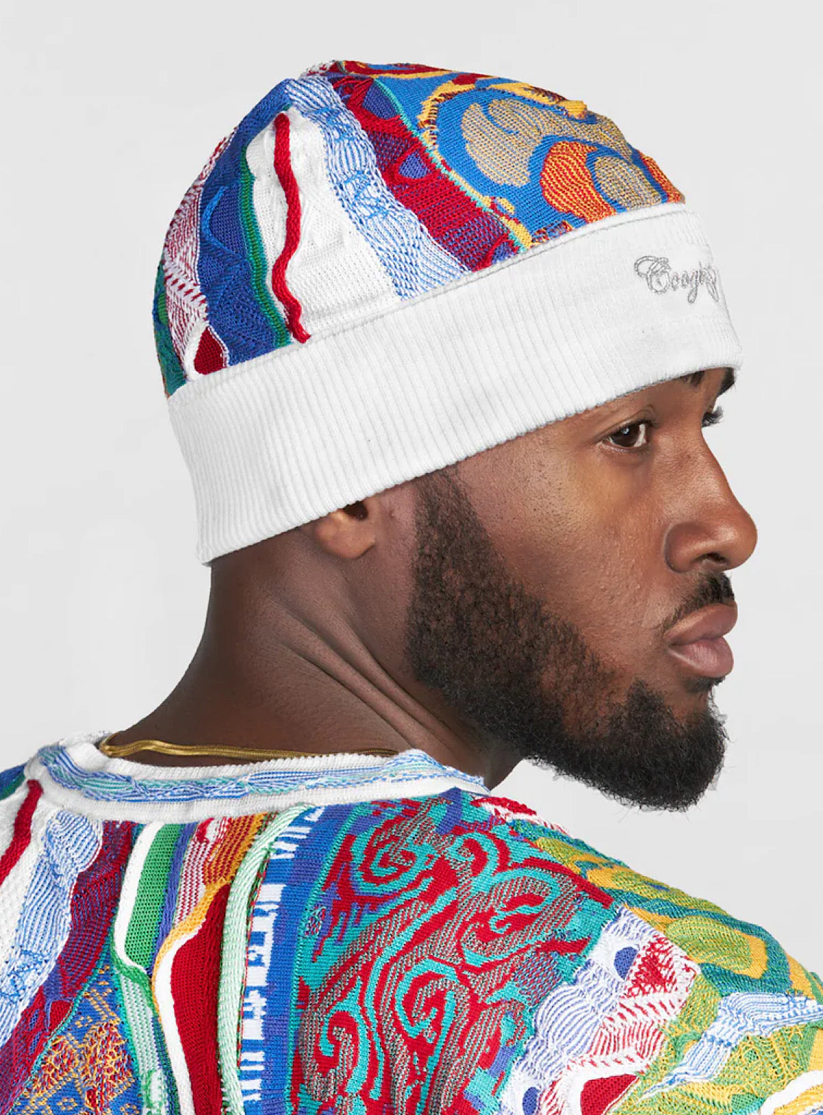 Coogi Hat - Classic Skully - Multi White - C92105