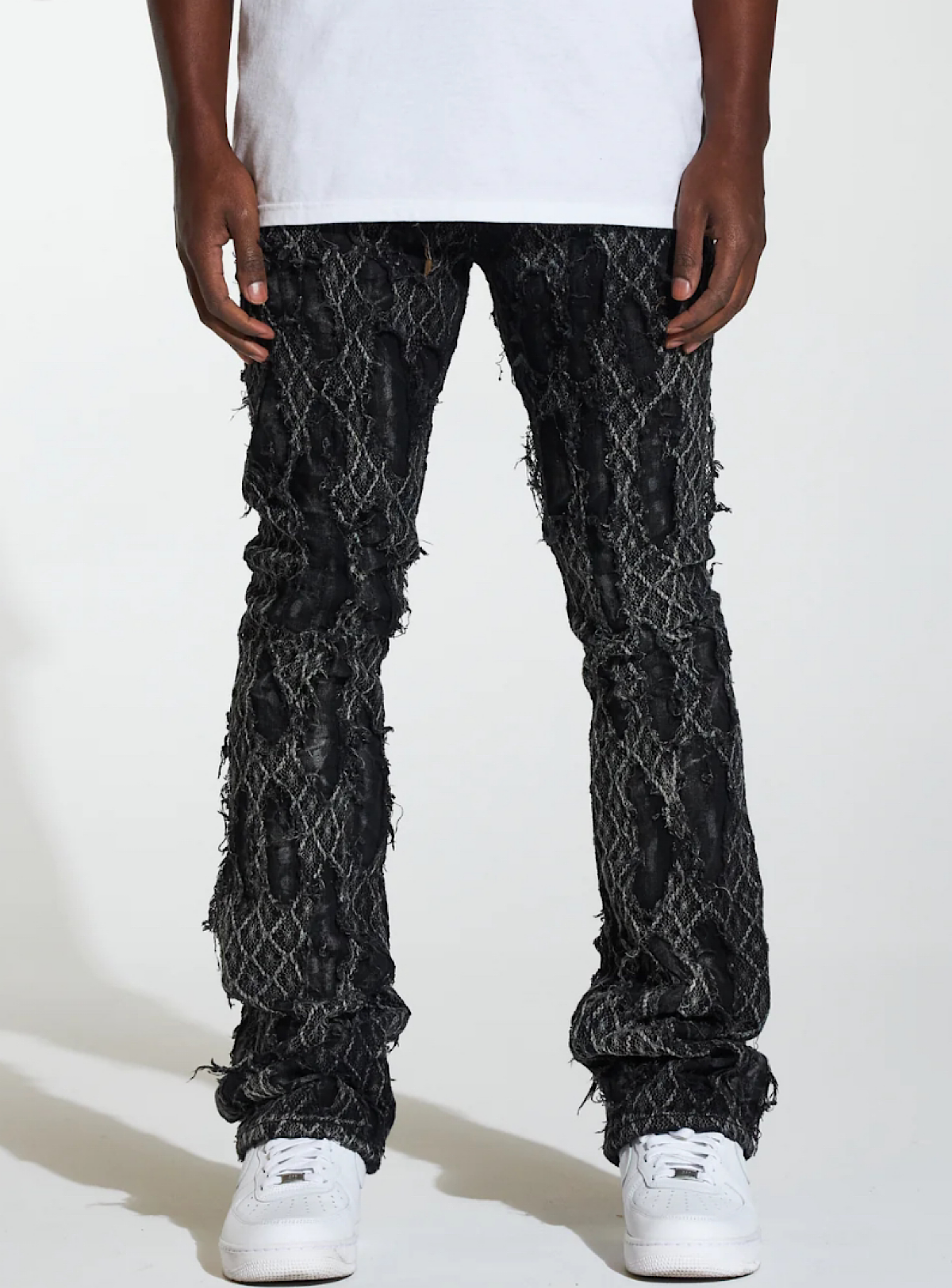 Crysp Denim Jeans - Kai Stacked - Black - CRYSPHOL23-11