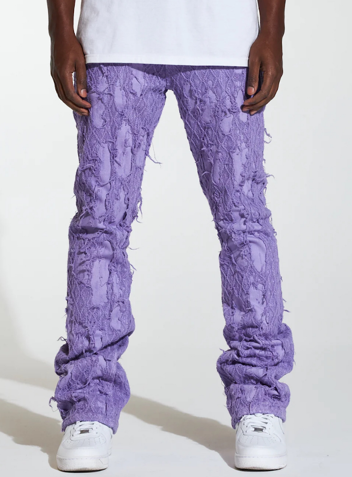 Crysp Denim Jeans - Kai Stacked - Purple - CRYSPHOL23-10