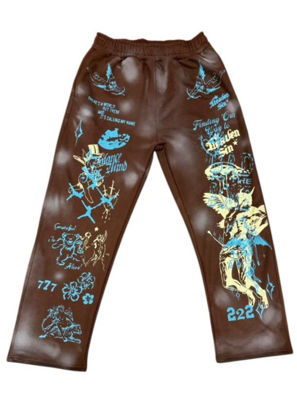 Heaven Sin Sweatpants - 777 Sin - Brown - HS979