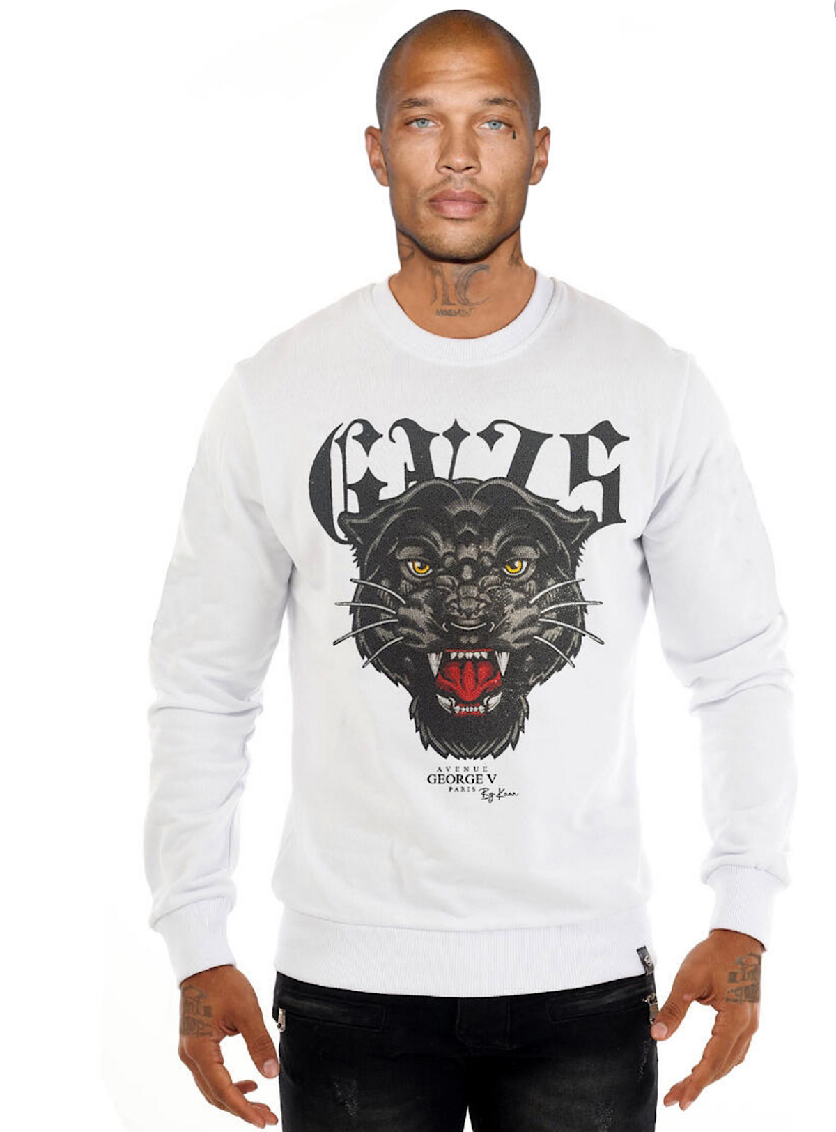George V Sweater - GV75 Panther - White - GV2632