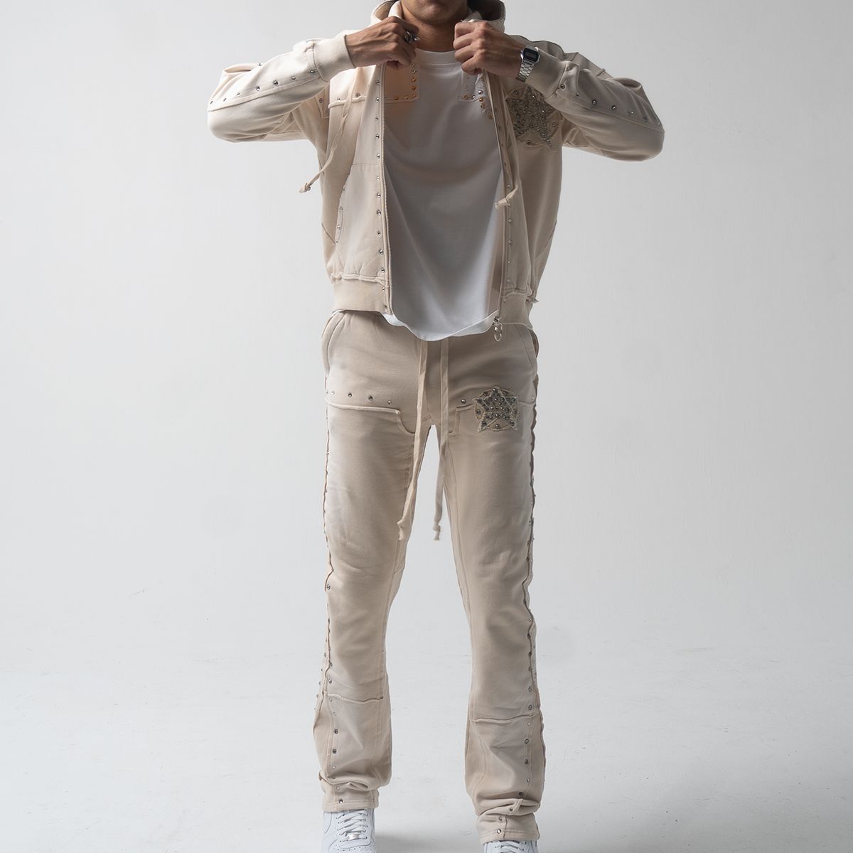 Hudson Sweatsuit - Star Fleece - Sail Beige - 605
