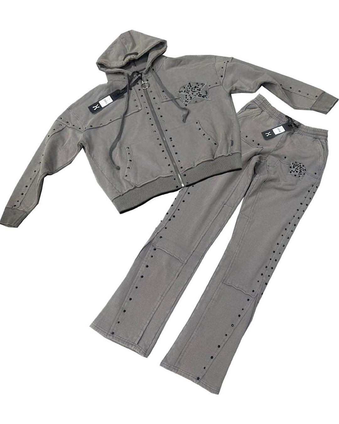 Hudson Sweatsuit - Star Fleece - Grey - 605